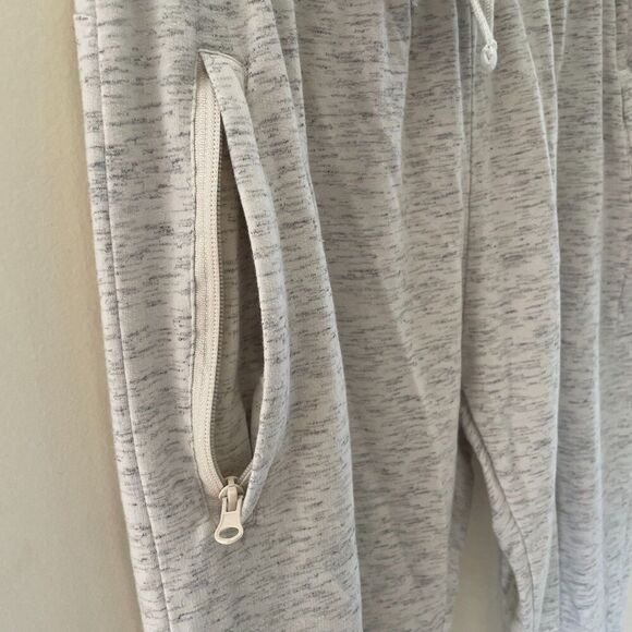Mono B Sweat Joggers Womens LARGE Natural Heather Sweats Zipper‎ Pockets *READ* - Picture 5 of 12